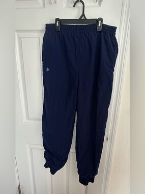 Vintage Dunlop Sport Size Medium Windbreaker Navy Blue Jogger Pants